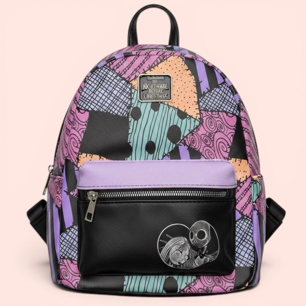 Rare Disney The Nightmare Before Christmas Jack & Sally Mini Backpack BIOWORLD
